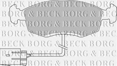 BORG & BECK bbp1070 -  Комплект тормозных колодок, дисковый тормоз